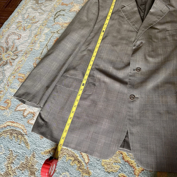 Gerald Austin Men's Plaid Suit Blazer 50L Pants 44L Matching Set - Picture 4 of 16